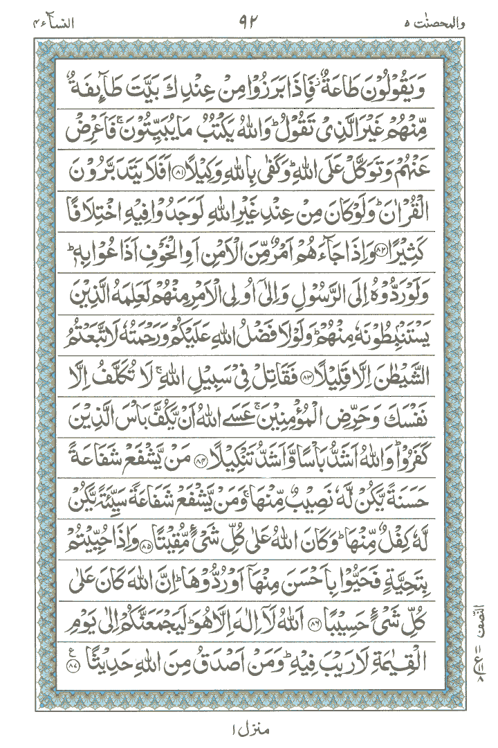 Online Quran Page 92